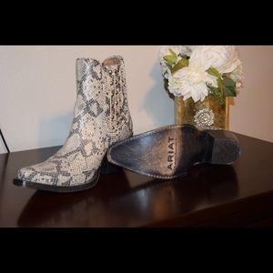 Ariat snake print boots